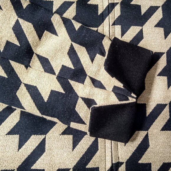 Akris Punto Black Camel Houndstooth Tweed Jacket - Picture 7 of 10